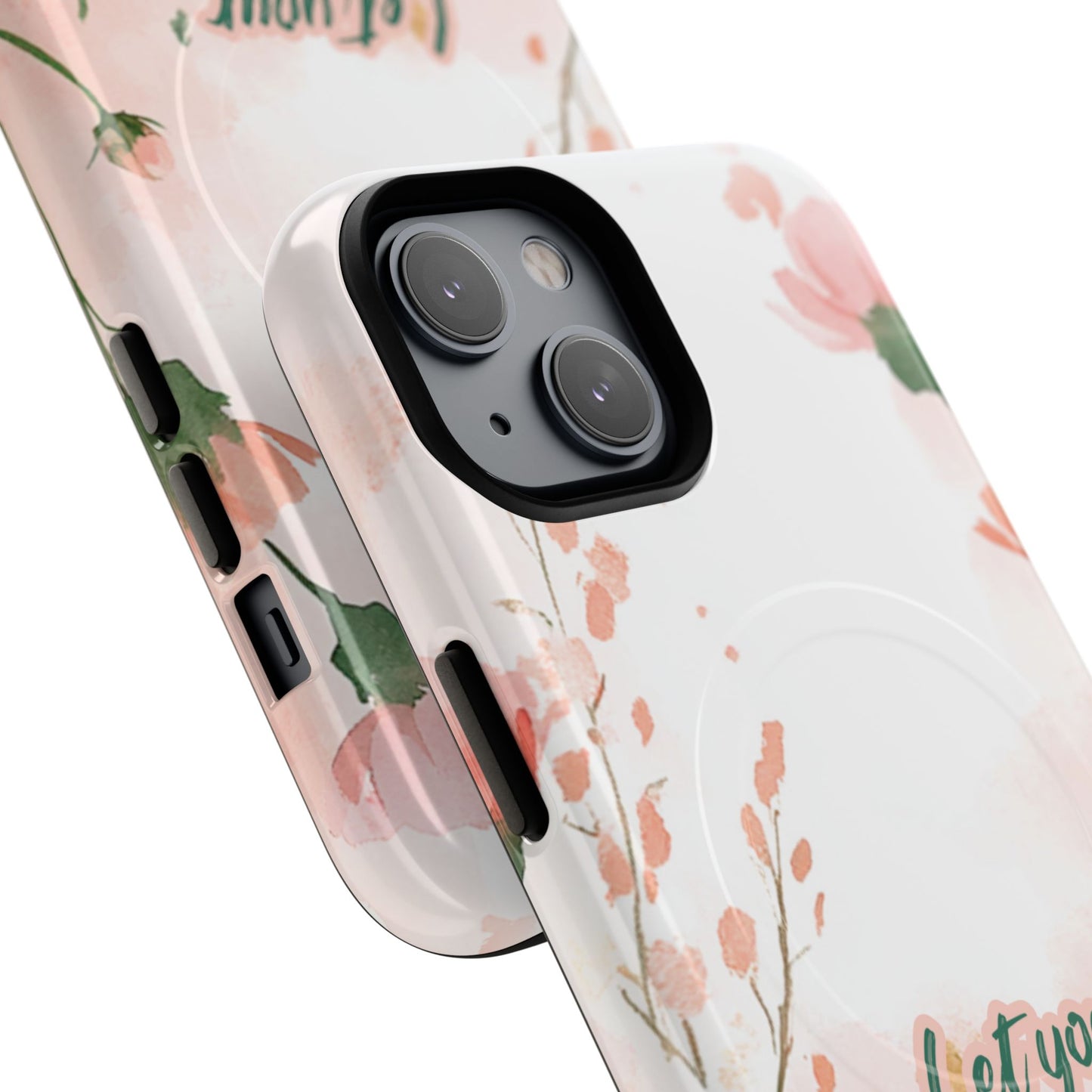 Let your Light Shine Matthew 5:16, Inspirational Gift, Tough iPhone Magnetic Case Scripture, Floral Bible Verse, MagSafe® iPhone® Tough Case, iPhone 14, iPhone 15, iPhone 16, Pro, Pro Max, Plus.