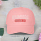 Classic Embroidery Dad Cap with 'ELOHIM, GENESIS 1:1' - Faith-Based Hat, Casual Wear, Gift for Dad, Christian Accessory, Summer Fashion