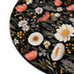 Blossom Elegance: Noir Garden Mouse Pad - Stylish Desk Accessory for Home and Office