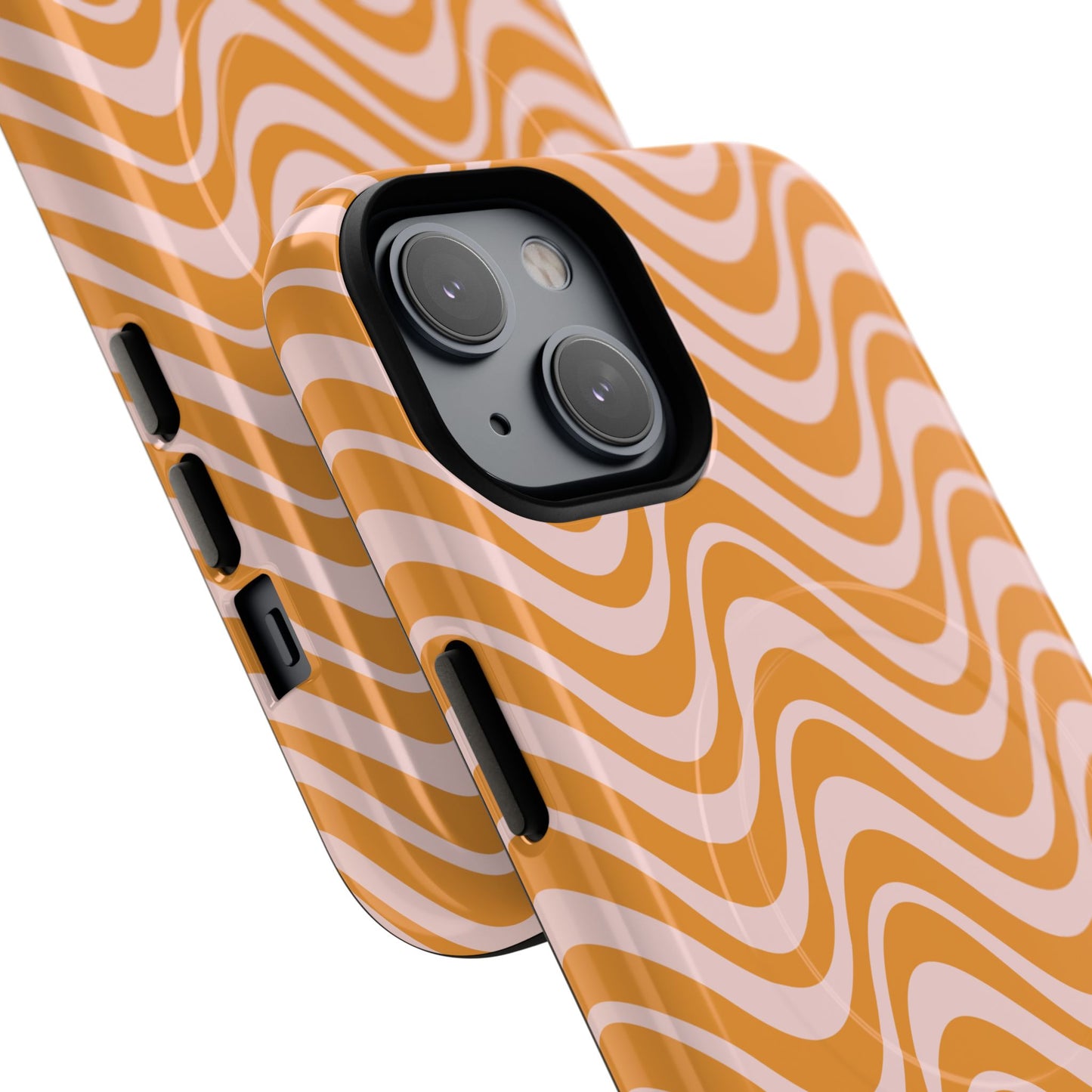 Stylish Tough Magnetic Case for Your iPhone - Trendy Wave Design, Durable Protector, Gift for Her, Cool Tech Accessory, Unique iPhone Cover, Magsafe iPhone Cover.