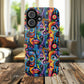 Psychedelic Visions Vibrant Art iPhone and Samsung Phone Case - Stylish Tough Case for Artists & Creatives.