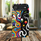 Vibrant Yin Yang Pop Splash Tough Magnetic iPhone Cases, Bold Artwork, Customizable Protection, Gift for Tech Lovers, Colorful iPhone Accessories