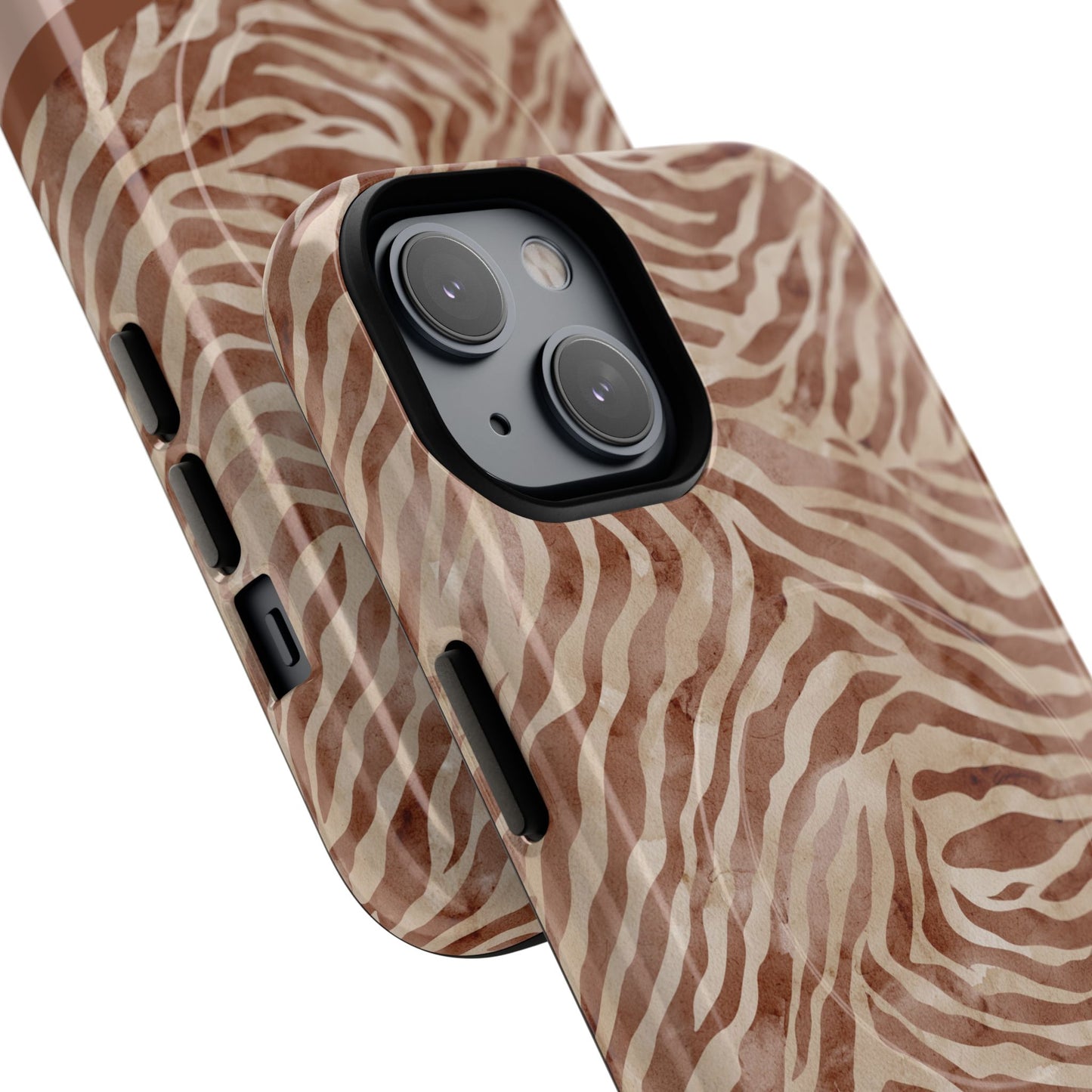 Personalized Zebra Print - Tough MagSafe® Magnetic Cases for Stylish Protection, Gifts for Wildlife Lovers, Trendy Accessories iPhone® 13, 14, iPhone 15, iPhone 16, iPhone 17, Pro, Pro Max, Plus Cases.