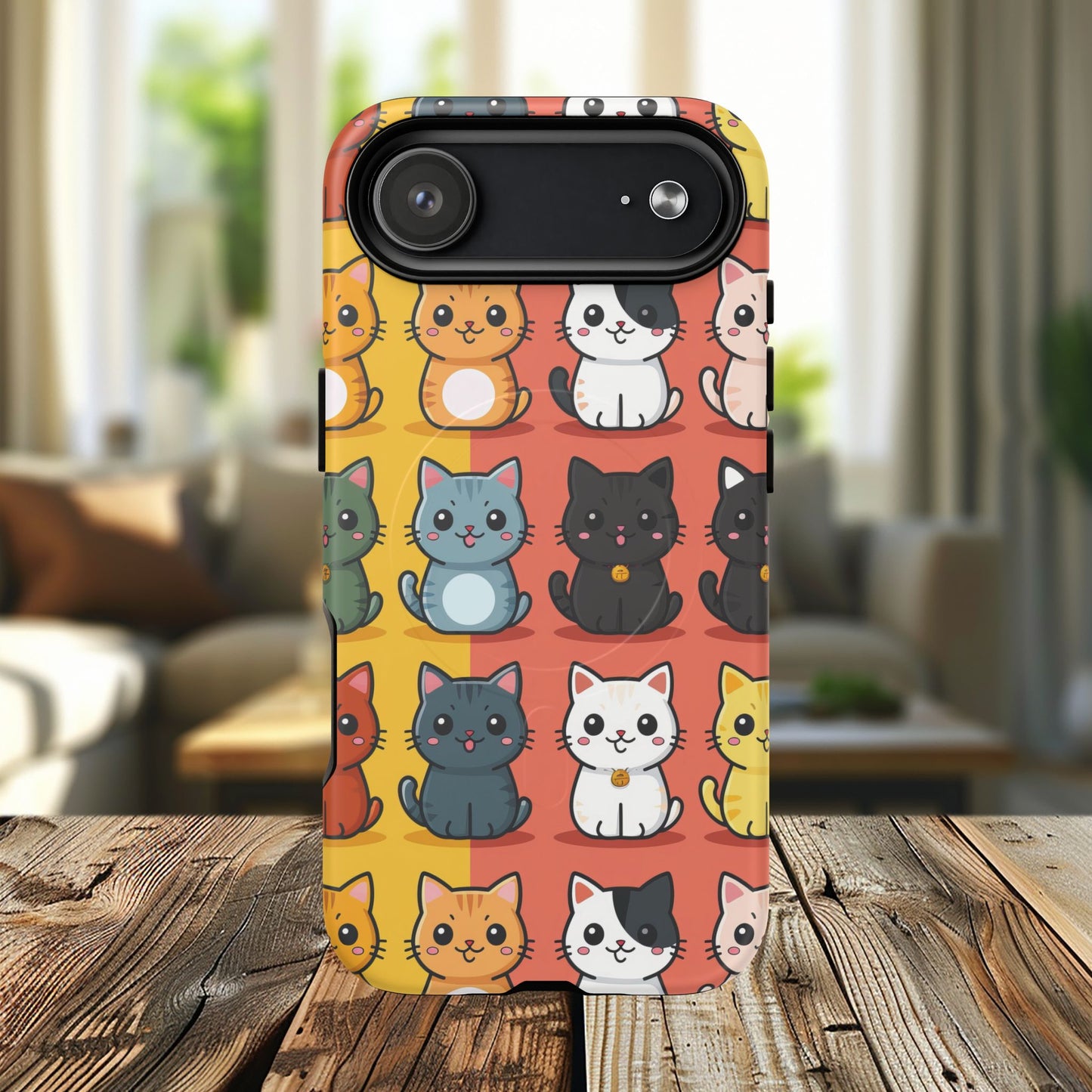 Cute Cat Magnetic Phone Cases for Pet Lovers, Durable Cases, Animal Design, Fun Gift, Unique Accessories