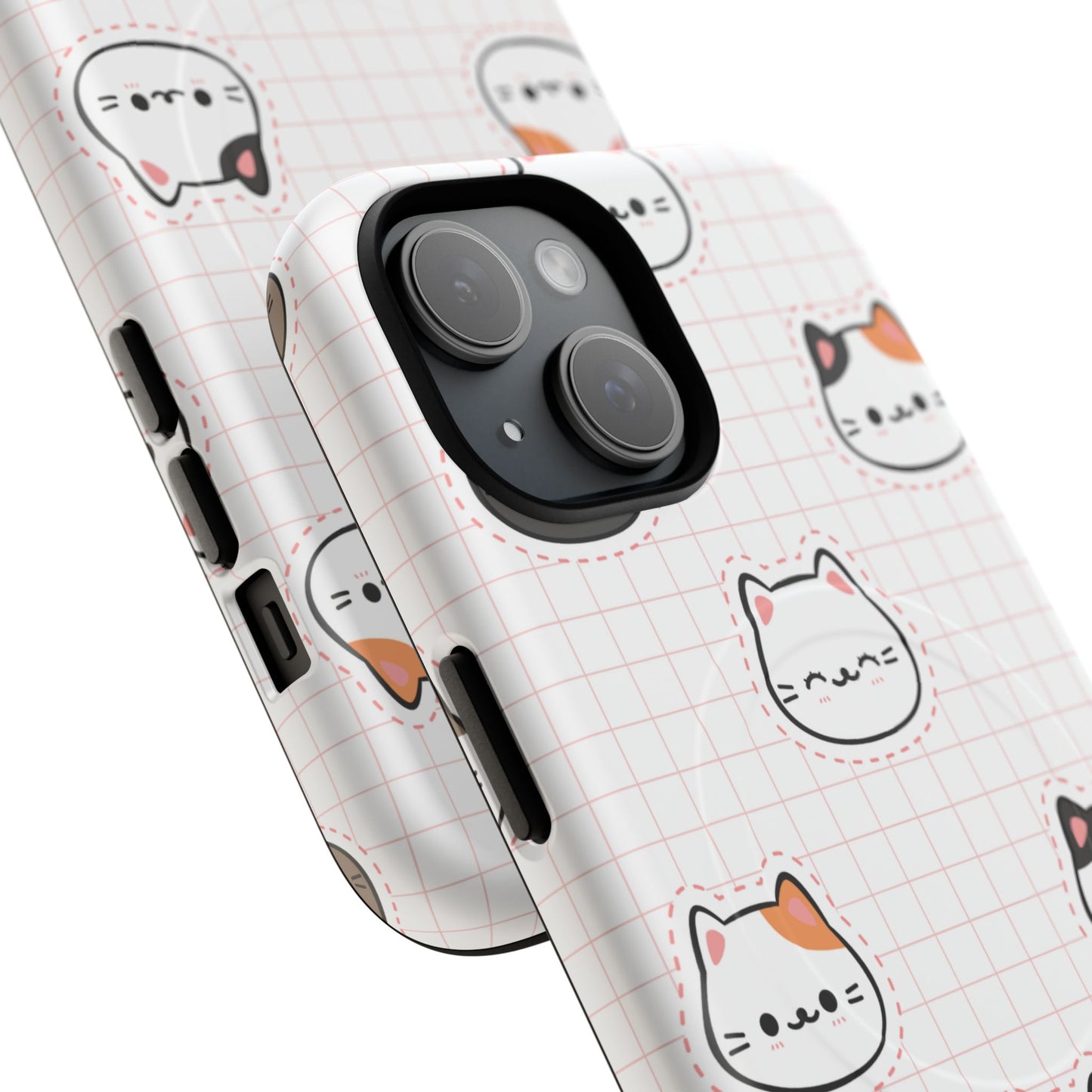 Cute Cat Tough Magnetic Case, iPhone Cover, Cat Lover Gift, Cute Cat Accessories, Pet-Themed iPhone Case
