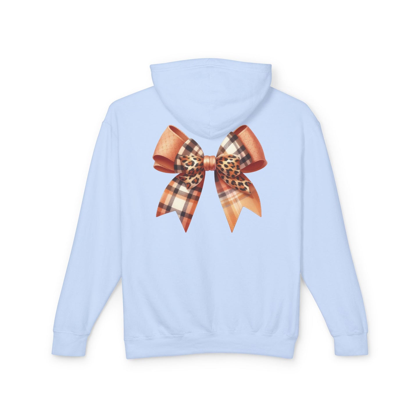 Autumn Highland Cow Charm Lightweight Hooded Sweatshirt