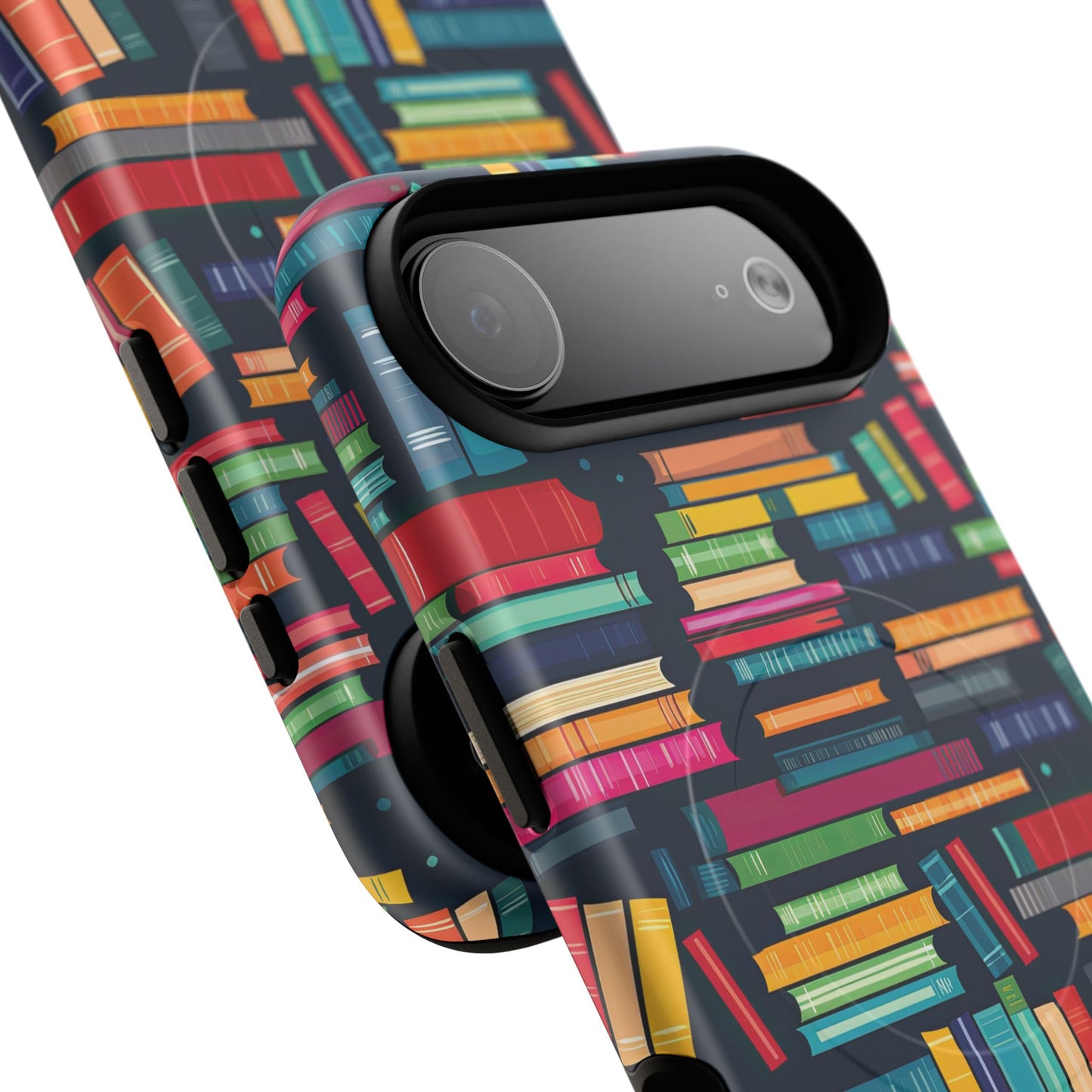 Colorful Book-Themed Phone Case, Literary Gift, Tough Magnetic Case, Book Lover’s Accessory, Phone Protection, Reading Enthusiast