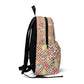 Personalized Brown Doodle Daydream Composition Book Inspired Colorful Kids' Backpack, School Bag, Fun Pattern Backpack, Cute Child's Rucksack, Composition Backpack, Unique School Supplies