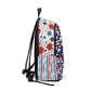 Patriotic Waves Unisex Fabric Backpack