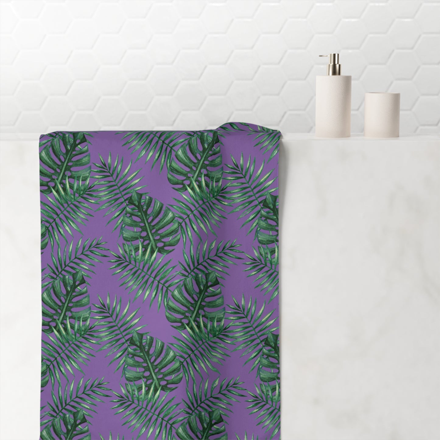 Tropical Bliss Purple Mink-Cotton Towel