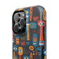 Personalized Colorful Abstract Faces Clear Impact-Resistant Case