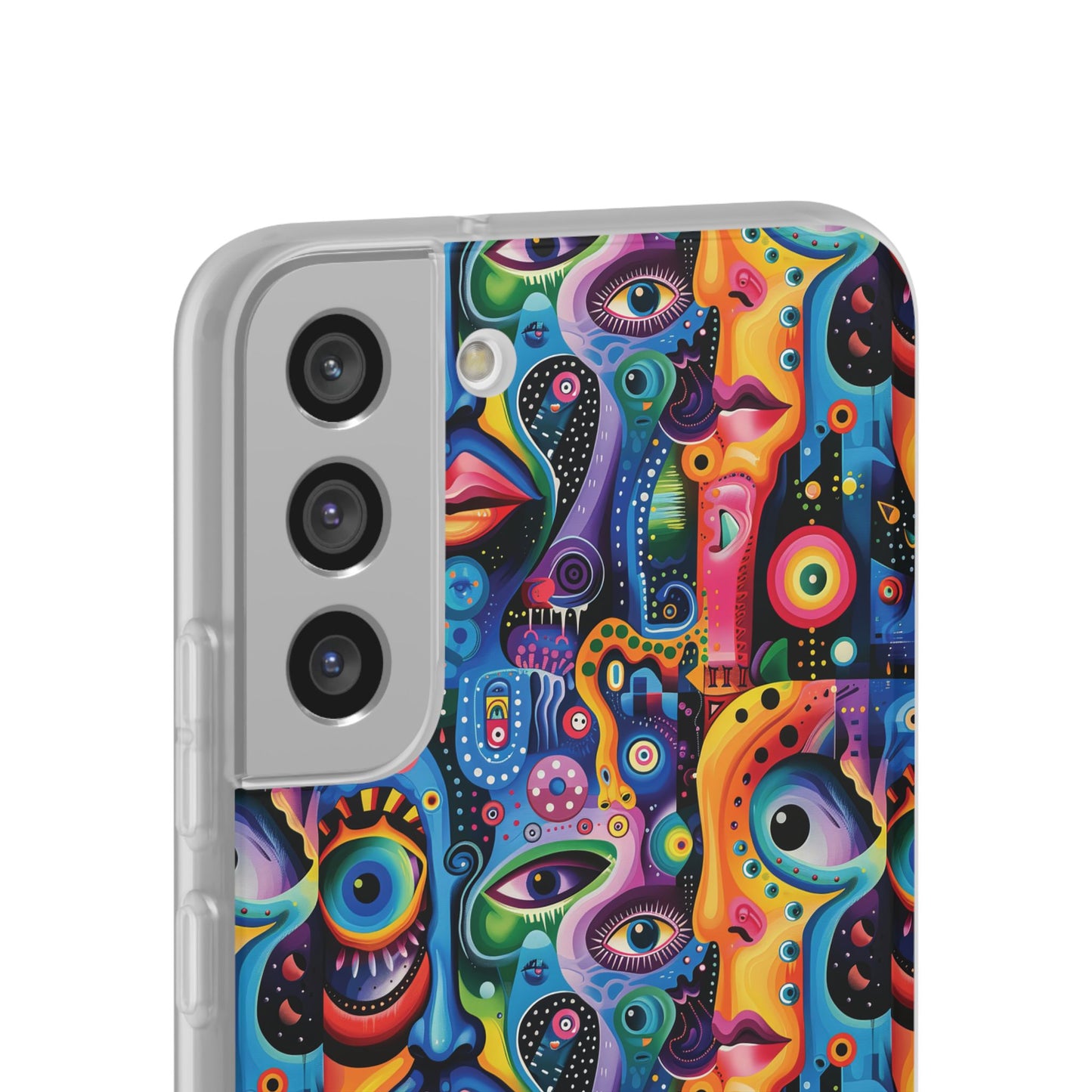 Psychedelic Visions Flexi iPhone and Samsung Case - Colorful Abstract Design.