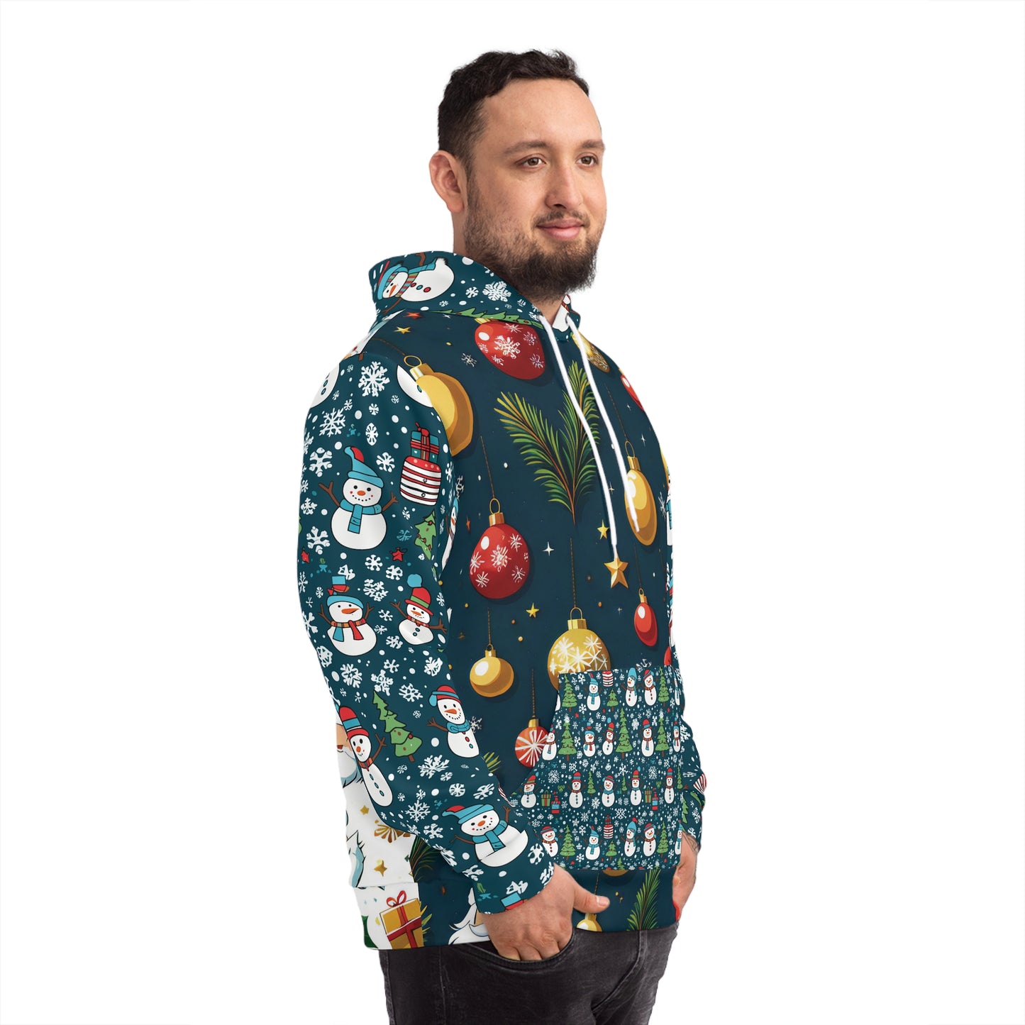 That Ugly Christmas Fashion Hoodie with All-Over Print - Unisex Medium Heavy Fabric