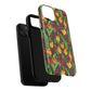 Floral Luminous Whirl Tough Magnetic iPhone Case, Stylish Protection for Everyday Life, Gift for Flower Lovers, Unique iPhone Accessory, Stained Glass iPhone Protection.