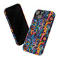 Psychedelic Visions Slim iPhone Case - Vibrant Design for Artistic Souls