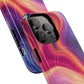 Cosmic Lava Flow Colorful Abstract iPhone Case , Tough Magnetic Protection, Stylish Accessories, Gift for Tech iPhone Lovers, Vibrant Mobile Covers