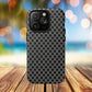 Noir Mosaic Tough iPhone Magnetic Case, Geometric Patterned Case, Durable iPhone Cover, Unique Tech Accessories, Perfect Gift for Him/Her