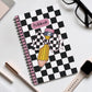 Black Checkered Charm Spiral Journal (EU)- (PY)