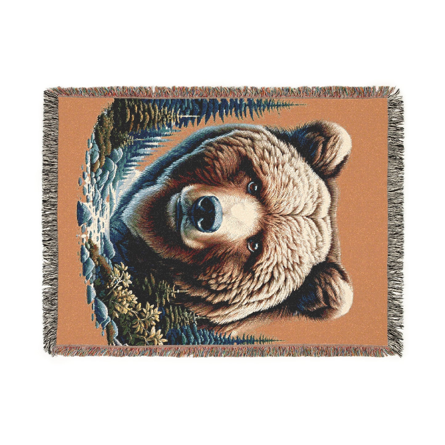 Copy of A Bear IllustrationTapestry Woven Blanket