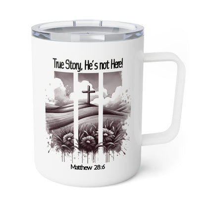Insulated Coffee Mug with Inspirational Design - 10oz Travel Mug for Coffee Lovers