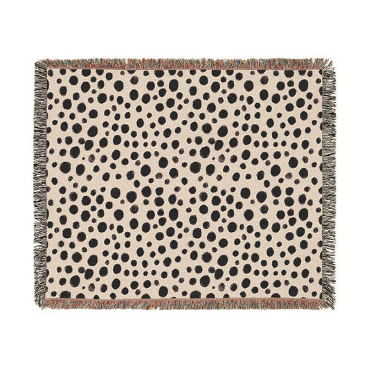 Speckled Serenity Tapestry Woven Blanket