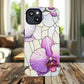 Orchid Grace Tough iPhone Magnetic Case, Protective iPhone Cover, Trendy Stained Glass Design, Floral Gift, Unique iPhone Accessory, Durable iPhone Case