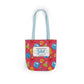 Personalized Kawaii Composition Book Inspired Canvas Tote Bag with Colorful Straps, Cute School Bag, Eco-Friendly Tote, Back to School Shopping Bag, Teacher Gift Idea