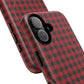 Tough Magnetic Phone Case - Red Plaid, Durable, Stylish Protection for iPhones, Gift for Outdoor Lovers, Unique Phone Cover