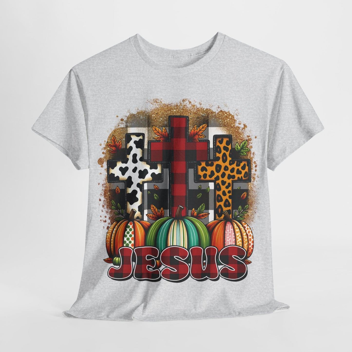 Faithful Harvest Cross Unisex Heavy Cotton Tee