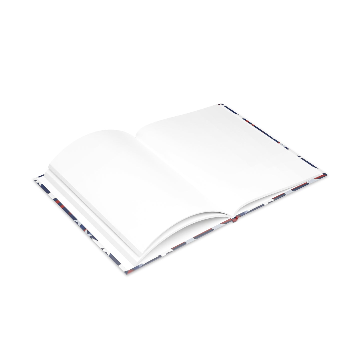 Patriotic Waves Hardcover Notebook with Puffy Covers