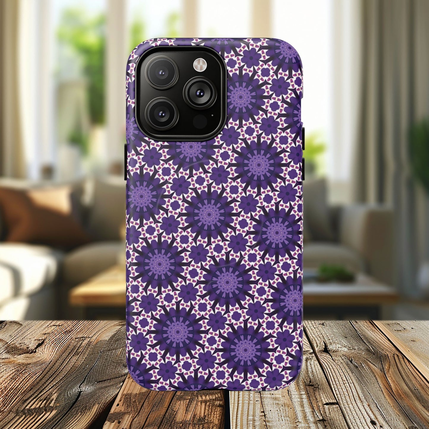 Twilight Petal Mirage Magnetic iPhone Cases, Unique Floral Designs, Tough Protection, Gift for Her, iPhone Accessories, Custom Cases