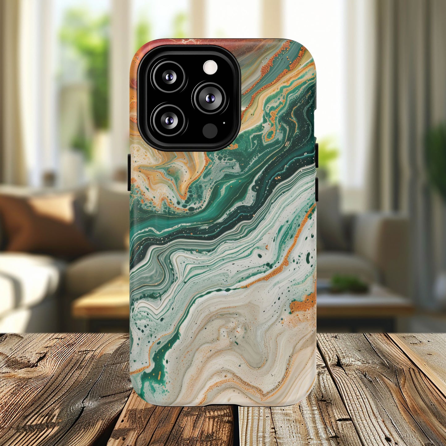 Stylish Tough Acrylic Magnetic iPhone Cases for Everyday Protection, Marble Design, Unique Gifts for Tech Lovers, Holiday Essentials