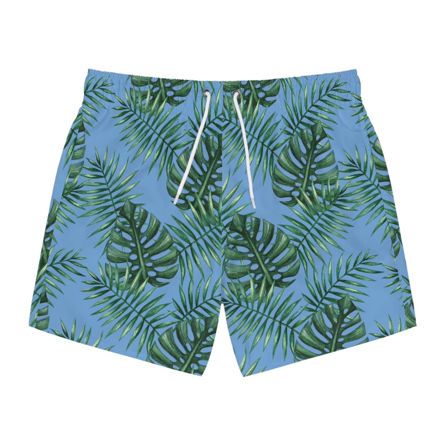 Blue Tropical Bliss Swim Trunks (AOP)