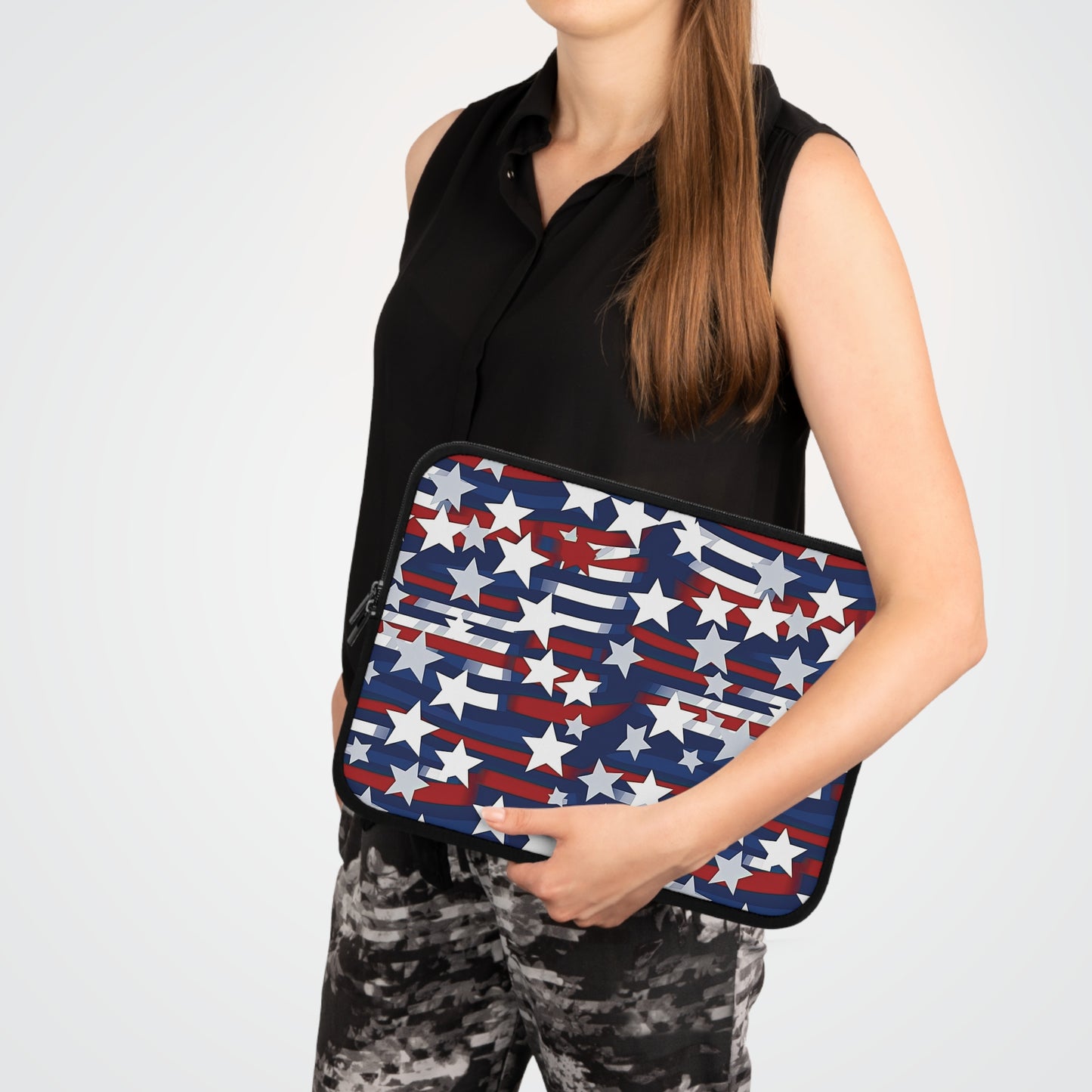 Patriotic Waves Laptop Sleeve