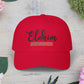 Classic Embroidery Dad Cap with 'ELOHIM, GENESIS 1:1' - Faith-Based Hat, Casual Wear, Gift for Dad, Christian Accessory, Summer Fashion