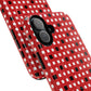 Crimson Gridlock Tough iPhone Magnetic Cases, Durable iPhone Accessories, Gift for Tech Lovers, Modern Design