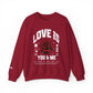 You and Me Unisex Heavy Gildan Blend™ Crewneck Sweatshirt.