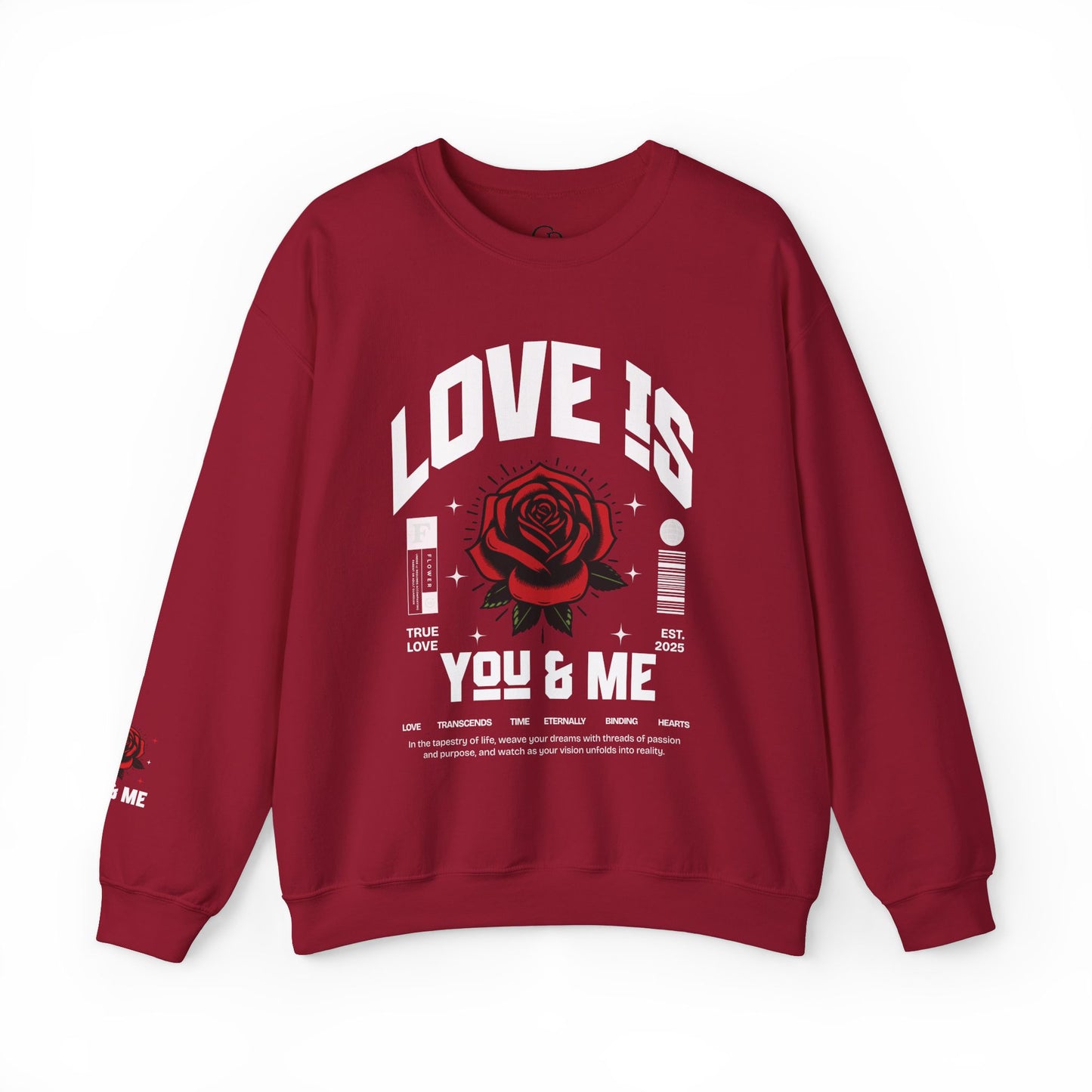 You and Me Unisex Heavy Gildan Blend™ Crewneck Sweatshirt.