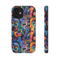 Psychedelic Visions Colorful Art iPhone Case - Tough Cases with Vibrant Abstract Design