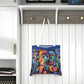 Psychedelic Visions Shoulder Tote Bag - Colorful Everyday Accessory