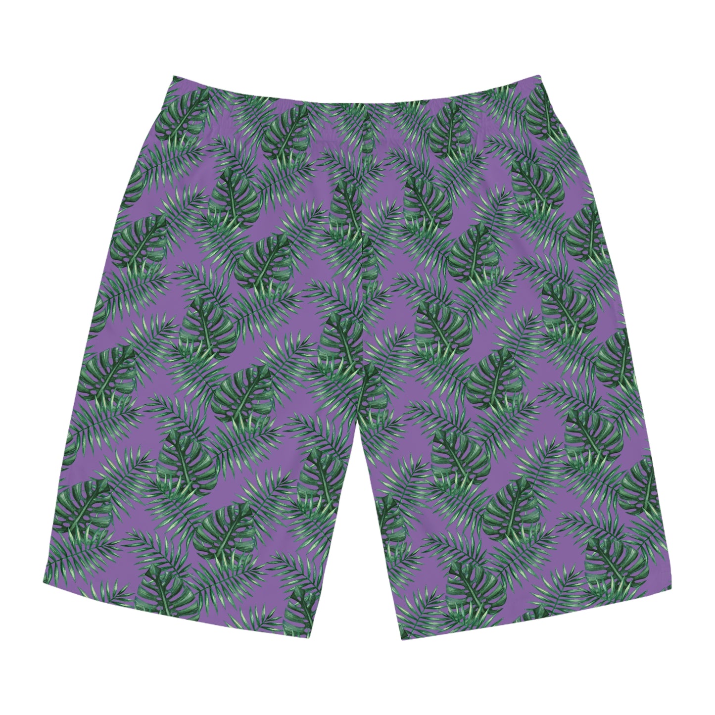 Purple Tropical Bliss Men's Board Shorts (AOP)- (PY)