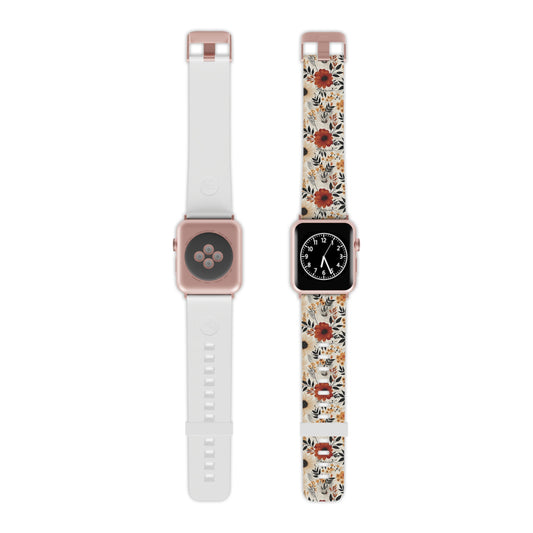 Boho Chic Floral Apple Watch Band - Elegant & Stylish Design