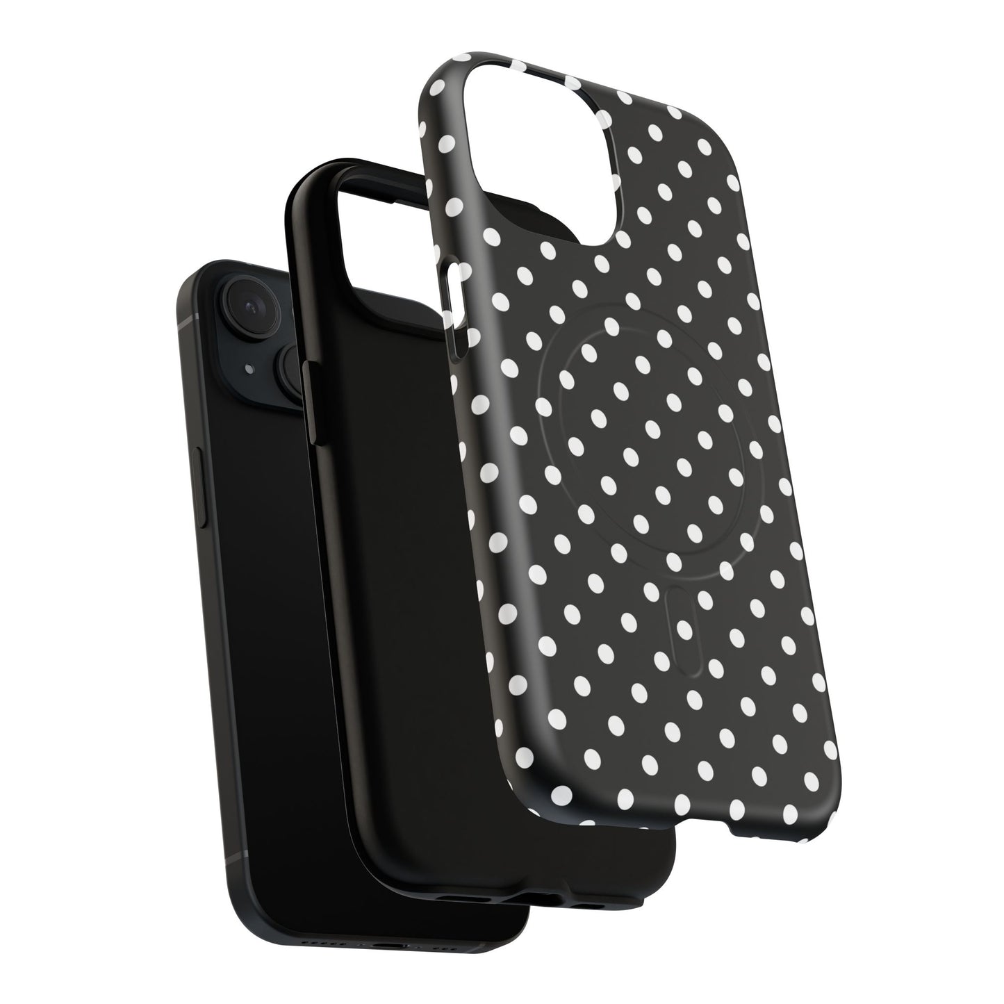 Polka Dot Tough iPhone Magnetic Case, Stylish iPhone Cover for Protection, Unique Gift for Birthdays, Holidays, Tech Lovers
