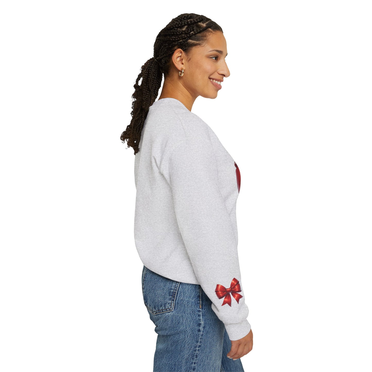 Bow Charm Valentines Unisex Gildan Heavy Blend™ Crewneck Sweatshirt