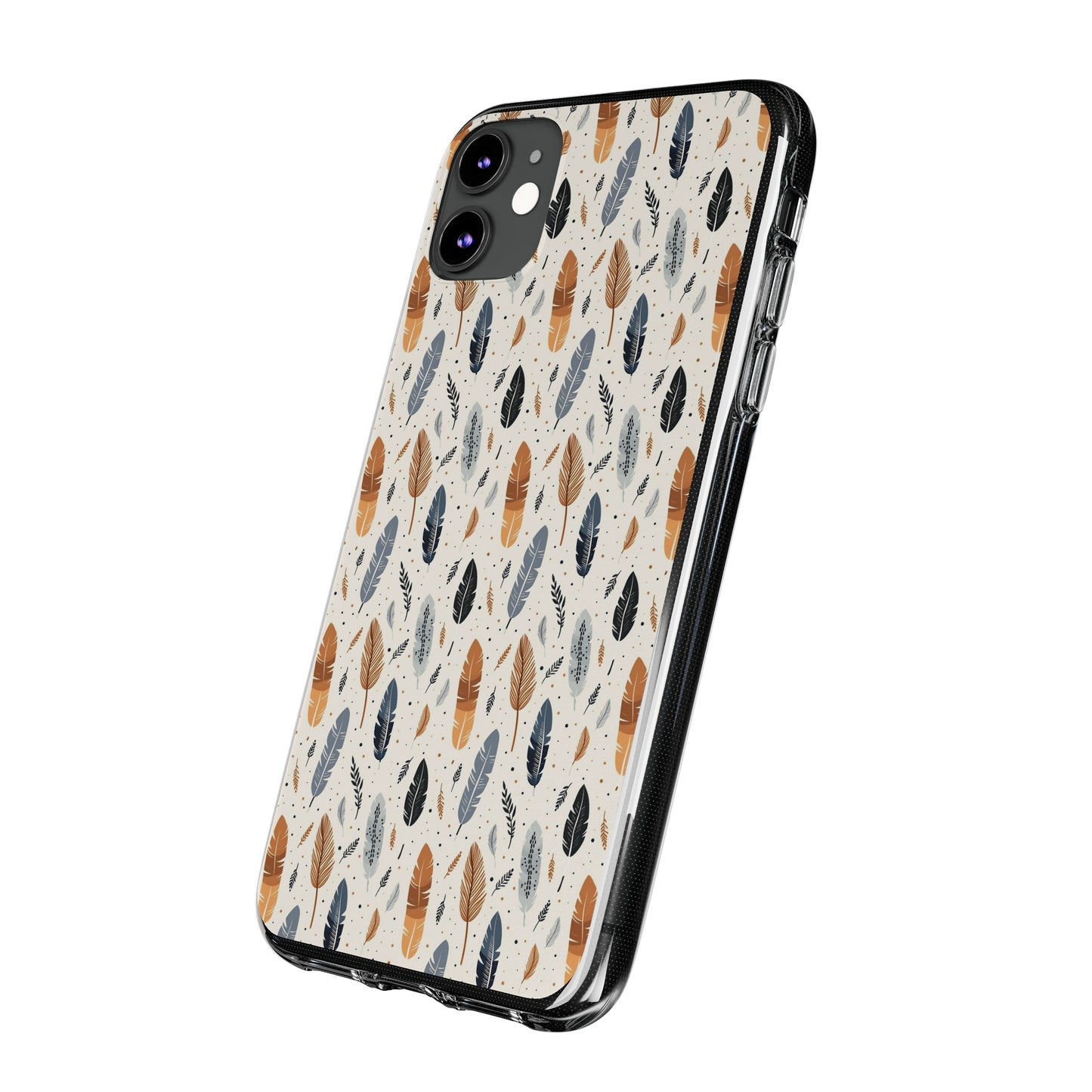 Whispering Feathers Soft iPhone, Google and Samsung Cases