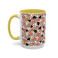 Heart Patterned Coffee Mug - Colorful Love Design, Perfect for Gifts & Celebrations
