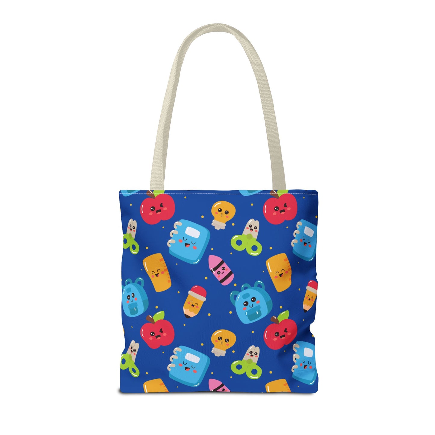 Personalized Blue Kawaii Composition Book Inspired Tote Bag, Back to School Tote, Teacher Gift, Kids Bag, Custom Name Bag, Educational Accessories, Back to School Tote Bag.