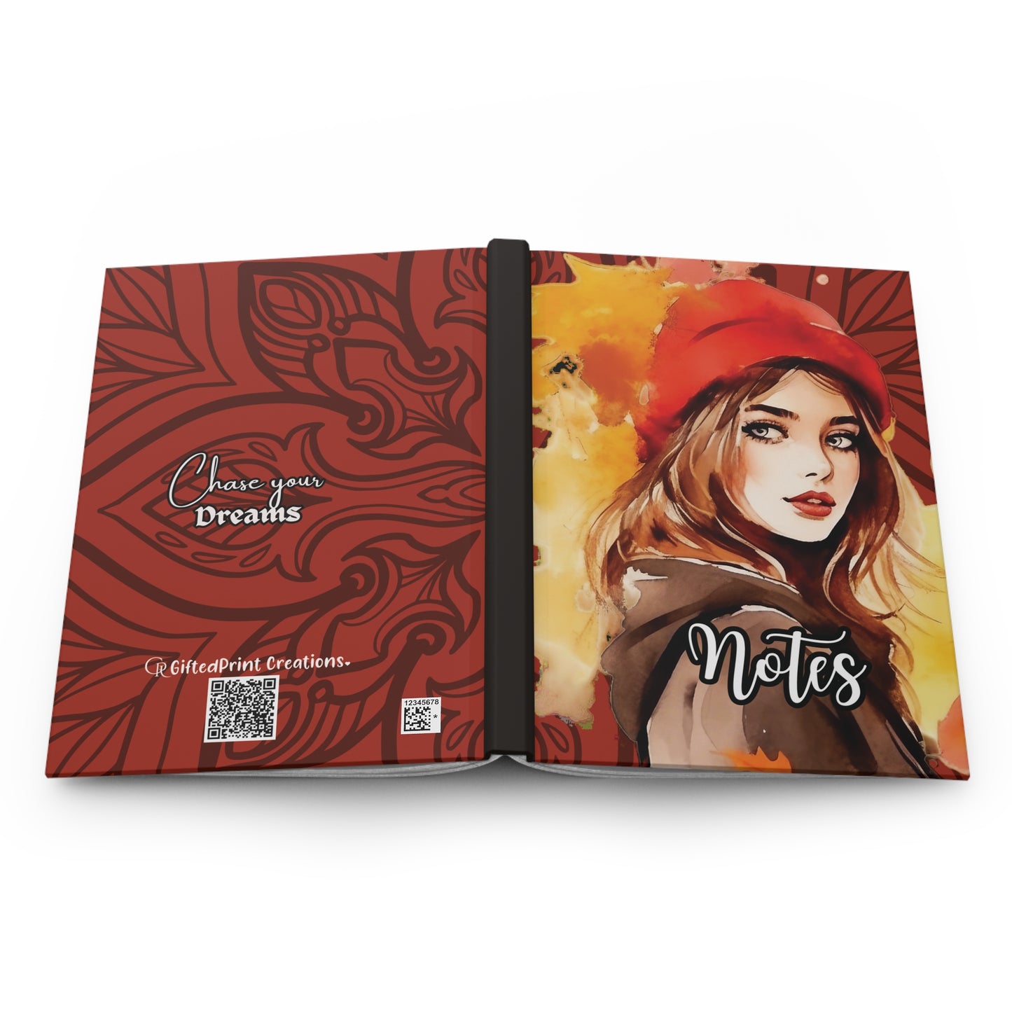 Chic Motivational Journal - Notes & Dreams, Inspirational Gifts, Artist Notebook, Self-Help Journal, Creative Idea Book