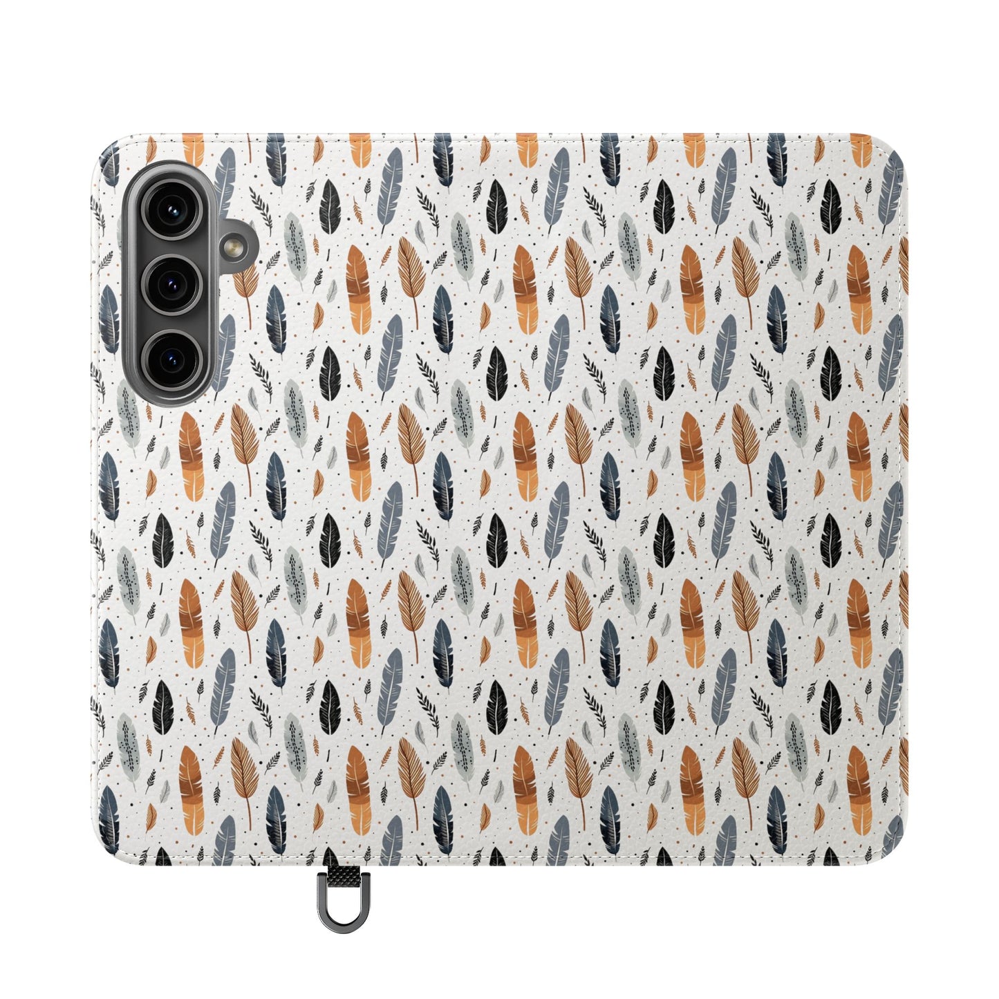 Whispering Feathers iPhone and Samsung Flip Cases