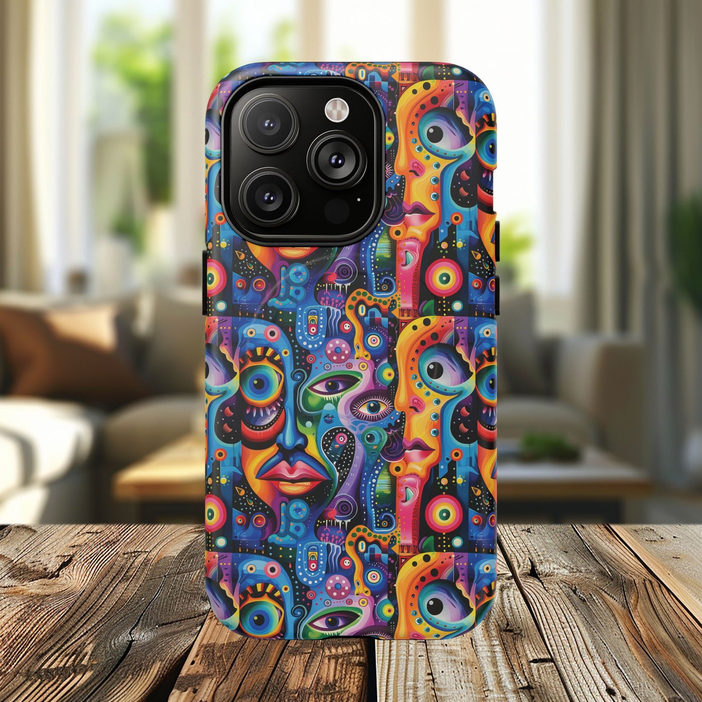 Psychedelic Visions Tough iPhone Magnetic Case - Unique Art iPhone Cover